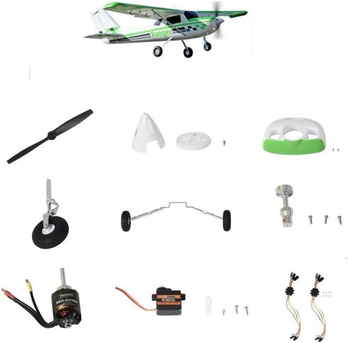AcvBhJ 1800mm Suitable For RC Airplane Full Spare Parts Kit With Propeller Spinner Cowl ESC Landing Gear And Motor