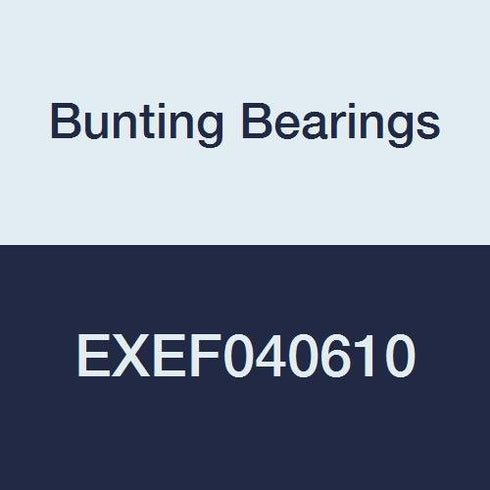 Bunting Bearings EXEF040610 Extra Lubricant with PTFE Flange Bearing, Powdered Metal, SAE 841, 1/4"