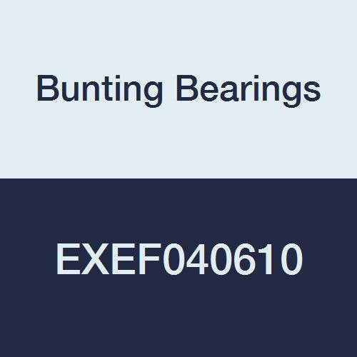 Bunting Bearings EXEF040610 Extra Lubricant with PTFE Flange Bearing, Powdered Metal, SAE 841, 1/4"