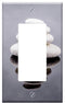 Yuatuwaw Switch Plate Single Rocker/GFCI - Stone Zen White Spa Rock Alternative Close-Up
