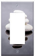 Yuatuwaw Switch Plate Single Rocker/GFCI - Stone Zen White Spa Rock Alternative Close-Up