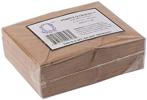 Kraft Mini Envelopes | Brown Kraft Envelopes for Gift Cards and Business Cards | 4"x2.75" | 200 Pack