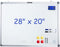 M&G White Board Dry Erase Board 28" x 20", Magnetic Whiteboard for Wall with Markers, Magnets, and Eraser