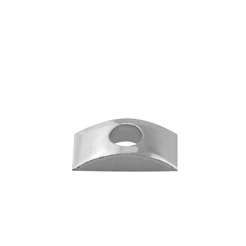 12pcs M8 Solid Half Moon Nuts Washer Spacer Furniture Hardware Accessories for Furniture Connect (Length 27mm x Width 14mm), Silver