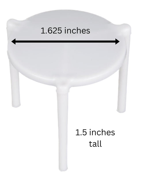 bark and lindy (25) Pizza Saver Stand - White Plastic Tripod for Pizza Box Support