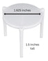 bark and lindy (25) Pizza Saver Stand - White Plastic Tripod for Pizza Box Support