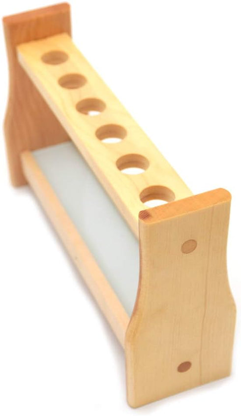 Wood Test Tube Rack Labs Premium Wooden Test Tube Rack Test Tube Holder 6 Tube Capacity (0.82" (21mm) Holes)
