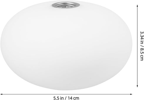 G9 Garneck Small Oval Glass Lamp Shade Threaded Globe Replacement Lampshade Contemporary Glass Globe Light Cover