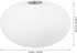 G9 Garneck Small Oval Glass Lamp Shade Threaded Globe Replacement Lampshade Contemporary Glass Globe Light Cover