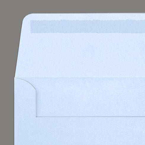 LUXPaper #10 Business Window Envelopes | 50 Qty | 4 1/8" x 9 1/2" | Baby Blue | 80lb. Text