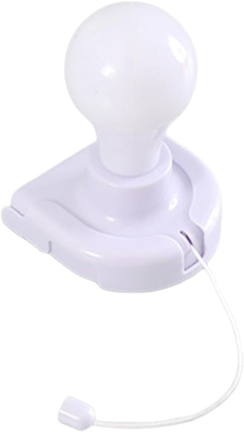 Generic Bulb Pull Cord Battery Light Mini Lamp, Portable Hanging Design, Simple Install Control, Compact Decorative