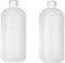 2PCS 1000ml/34oz Plastic Small Mouth Graduated Lab Chemical Reagent Bottle with Inner Plug, Leak-proof Laboratory