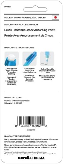 uni-ball CHROMA Mechanical Pencil Starter Kit, 0.7mm, HB #2, Assorted Barrels, 2 Count by Uni-Ball