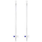 QWORK 25mL Class A Borosilicate Burette with Glass Key Stopcock - Laboratory