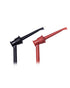Mini Grabber Test Clip with 2MM Banana Jack, 2 PCS Multimeter Test Lead Hooks for Electronic Testing