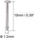 uxcell Small Tiny Hardware Nails, Carbon Steel 1.2X10mm for DIY Decorative Wooden Boxes, Silver Tone, 500pcs
