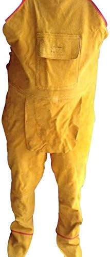 Creation Core Cowhide Welding Apron Bib Heat Resistant Leather Apron Safety Apparel Split Leg Flame Resistant Apron