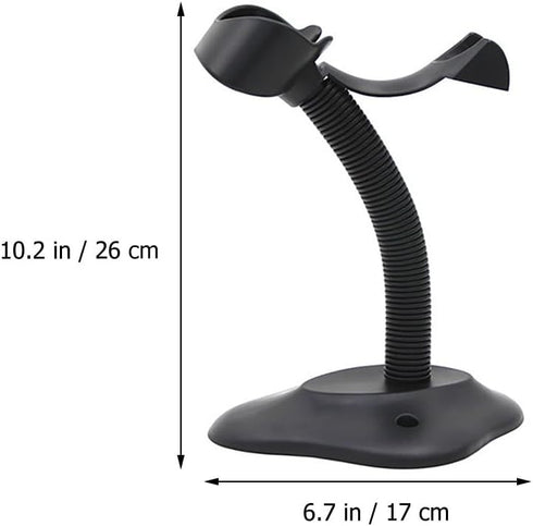 Adjustable Handheld Scanner Holder Bracket for Desk Portable Barcode Scanner Stand Compatible with Pos and Zebra