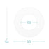 stonylab Gasket Silicone Seals, 5 Pack Clear O-Ring Sealing Silicone Gasket with 15 mm ID and 30 mm OD for Lab Electrochemical Cell Accessory