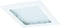 ELCO Lighting 8" Square Trim with Prismatic Glass Lens, Recessed Ceiling Light