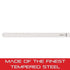 Starrett Tempered Steel Thickness Gage or Feeler Stock .10mm Thickness, 30cm Length - Ideal for Carpenters and Home