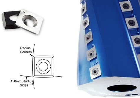Square Carbide Inserts 15mm - Woodworking Carbide Cutters Insert (15X15X2.5mm) Pack of 10