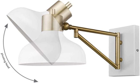 60W 6.5" Globe Electric Wall Sconce PB H