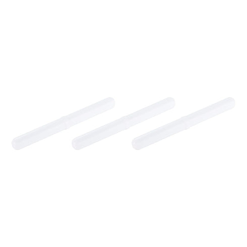 MECCANIXITY Magnetic Stirrer Mixer with PTFE Coating Magnet White, 100mm x 10mm, 3 Pcs for Laboratory