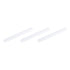 MECCANIXITY Magnetic Stirrer Mixer with PTFE Coating Magnet White, 100mm x 10mm, 3 Pcs for Laboratory