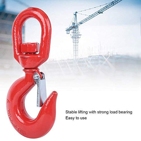 Crane Hook, Swivel Eye Alloy Steel Rigging Lifting Round Hook 5T for Ship Building Industry