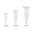 50 Pcs Centrifuge Tubes Bottom Tip Clear Plastic Test Tube Vials 0.2mL 0.5ML 1.5ML (0.2ml)