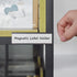 C Channel Magnetic Label Holders 1x3 Inches with Paper Inserts, Pack of 30, Magnetic Data Card Holders
