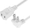 Right Angled Polarized 2-Prong Male-Female Power Cord, 3FT US AC Extension Cable SPT2 16AWG 13A/125V Nema 1-15P to 1-15R
