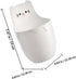 FOMIYES Wall-mounted Marker Holder Organizer, Adhesive Cat Cartoon Multi-functional Storage Tube, White Desk Side