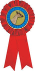 Dairy Goat Red Rosette Ribbon, Goat Trophy Ribbon Award Prize