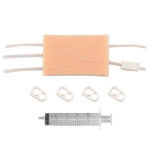 IV Insertion/Injection Training Pad - Simulated Dermatoglyph and Raised Veins for Nursing Student Practice and Education