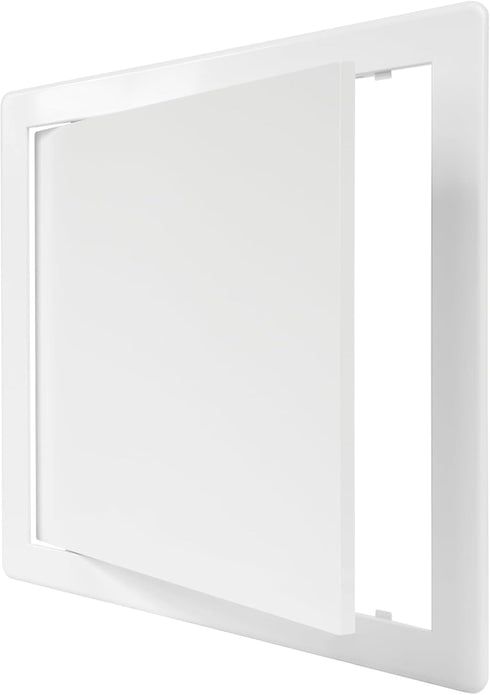 10 x 10 White Plastic Access Panel for Plumbing, Electricity, Heating, Alarm Wall Access