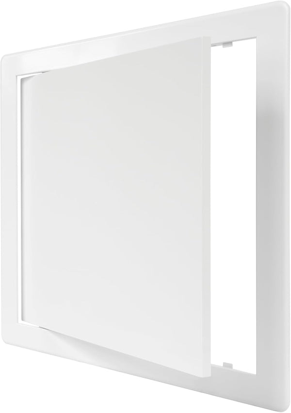 10 x 10 White Plastic Access Panel for Plumbing, Electricity, Heating, Alarm Wall Access