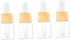 4Pcs Mini Glass Dropper Bottles for Essential Oils, Travel Dispensing Bottles