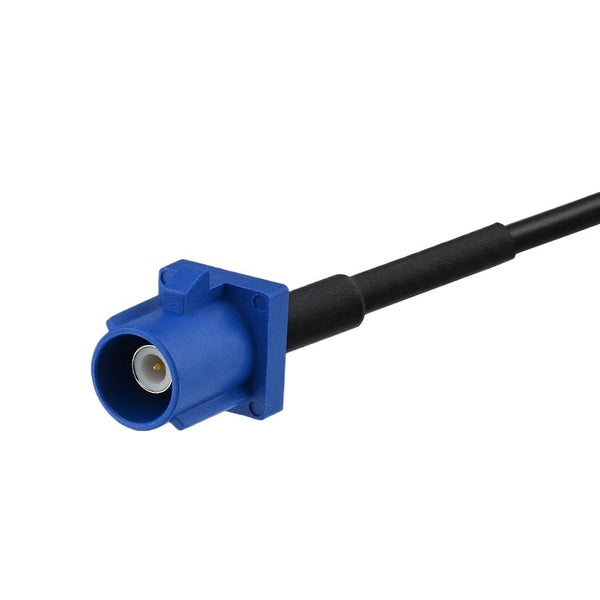VSVAKHXC Fakra C Blue Male Straight to MMCX Plug Right Angle gp/s Telematic