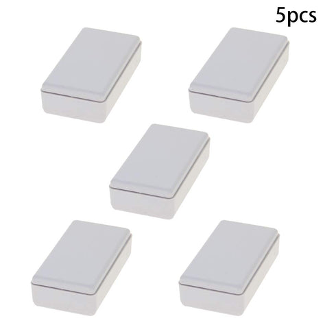 Fielect 5Pcs ABS Plastic Electronic Junction Box, Dustproof Project Case Enclosure, 1.89" x 1.06" x 0.55"
