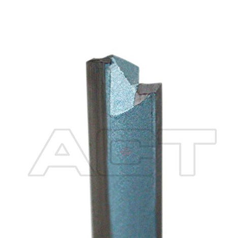 Accusize Industrial Tools Double Flute Extra Long Straight Carbide Tipped Router Bit, 1/2'' Diameter