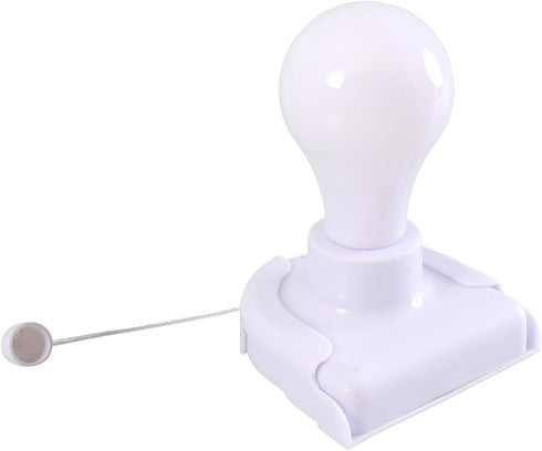 Generic Bulb Pull Cord Battery Light Mini Lamp, Portable Hanging Design, Simple Install Control, Compact Decorative