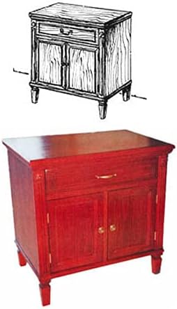 WOODCRAFT Project Paper Plan to Build Modern End Table - Material Not