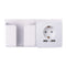 1set Smart Home Dual USB Port 2400mA Wall Charger Adapter, 16A EU Standard Electrical Plug Socket Power Outlet