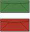 Red & Green #10 Envelope Holiday Pack, 50 Envelopes Total (25 of Each Color) for Seasonal Invites & Gifts