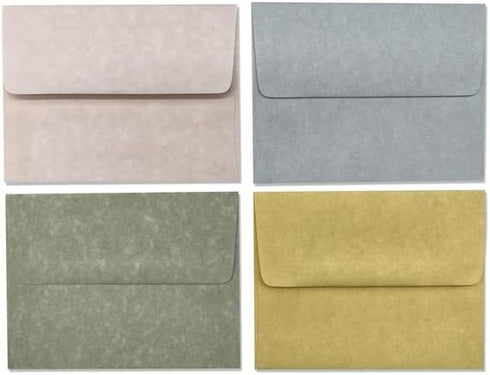 Pastel Parchment Envelope Stack, A2-6 x 4.5 Inches, 20 Count