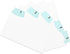 Paper Junkie Index Card Dividers Numbers 1-31 - 3 x 5 in Turquoise UV-Laminated Tabs, 2-Pack
