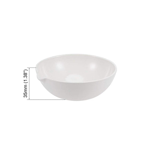 uxcell High-Temperature Resist Evaporating Dish, 100ml Round Porcelain with Spout for Lab Heating