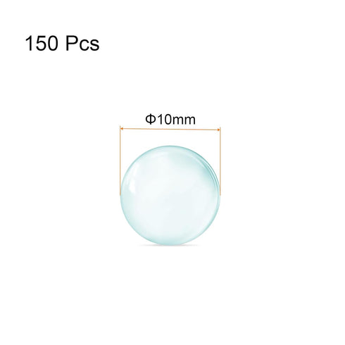 150pcs Glass Ball Boiling Stones 10mm Soda Lime Glass Beads for Bottle Shaking Mixing, Clear